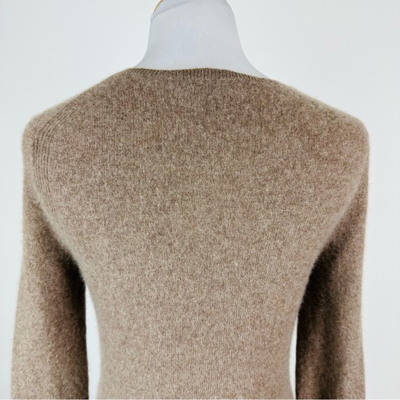 Saks Fifth Avenue Brown Cashmere Crewneck Sweater XS - Picture 11 of 13